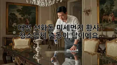 대전 선화동 미세먼지, 황사? 청소업체 출동이 답이에요!